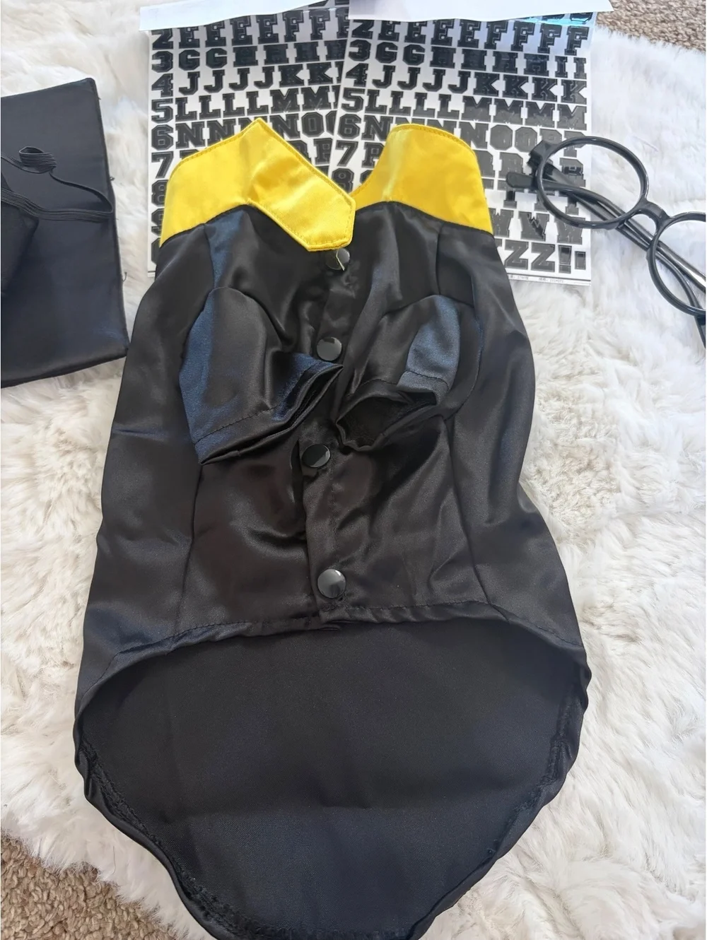 New Huhumy dog graduation outfit